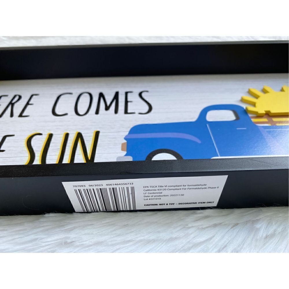 NWT Huntington Home 1 Reversible Design Horizontal Box Sign Plaque - Picture 8 of 13